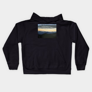 Sunset in the Great Smoky Mountains Kids Hoodie